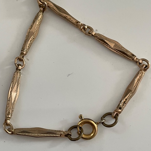 Vintage Midcentury Golden Czech Topaz AB Crystals Necklace - Picture 6 of 11